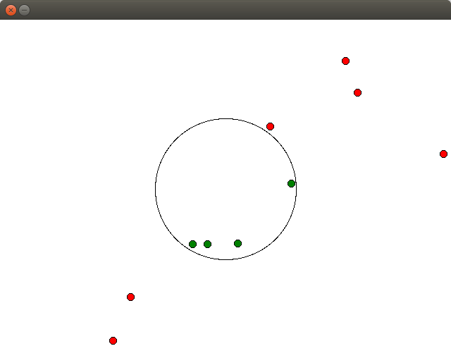 Turtle Drawing of a point in circle program